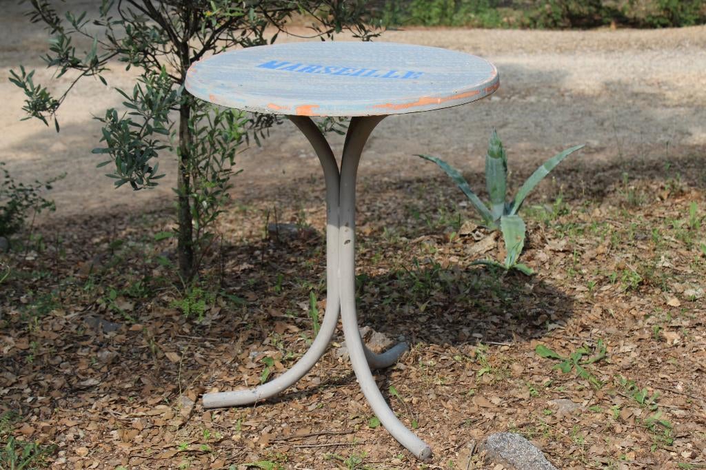 Brocante - Bijzondere Bistro-tafel!, Ophalen, Gebruikt