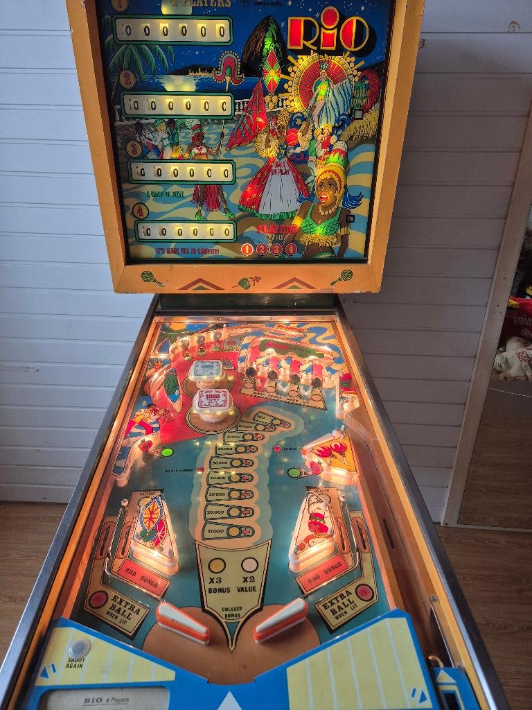 Flipperkast Rio, Gebruikt, Mechanisch, Flipperkast, Ophalen