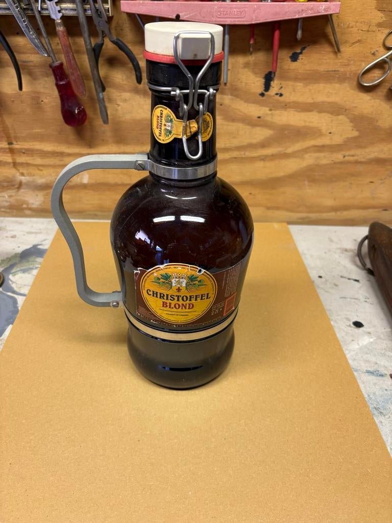 Christoffel Blond 2 liter fles met beugel, Ophalen of Verzenden, Gebruikt