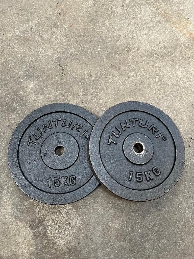 Tunturi 15 kg gietijzeren gewichten, Ophalen, Dumbbell