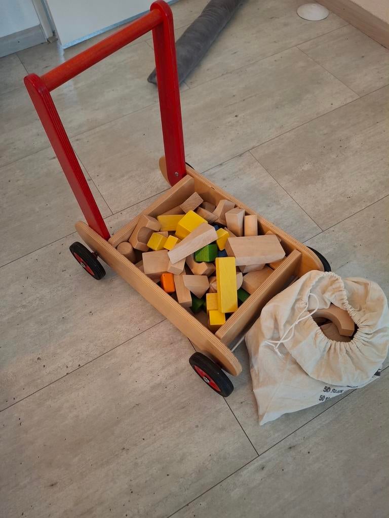 Houten blokken, Ophalen of Verzenden, Zo goed als nieuw