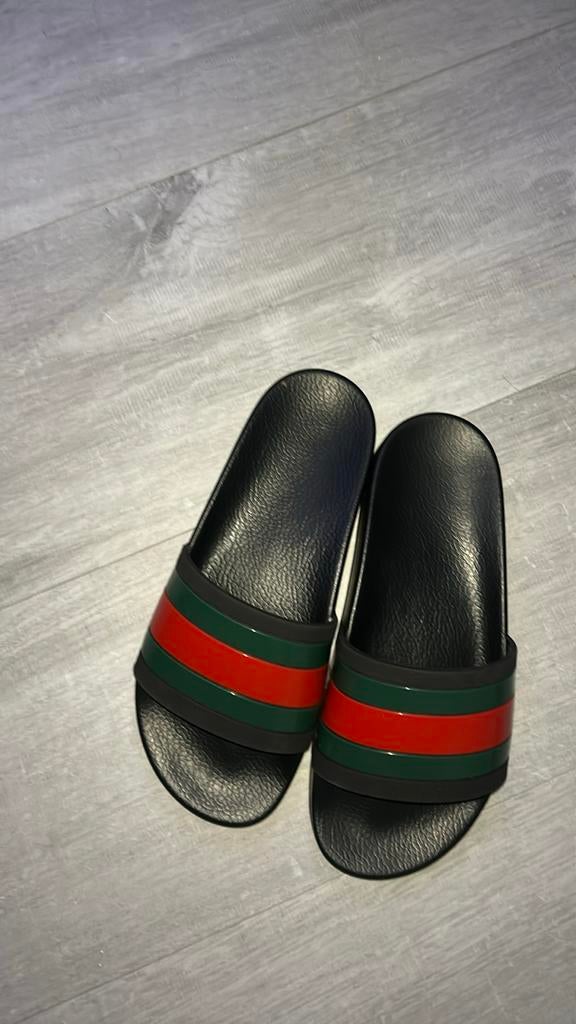 Gucci Sandals Maat maat 39, Slippers, Zwart, Ophalen of Verzenden, Gedragen
