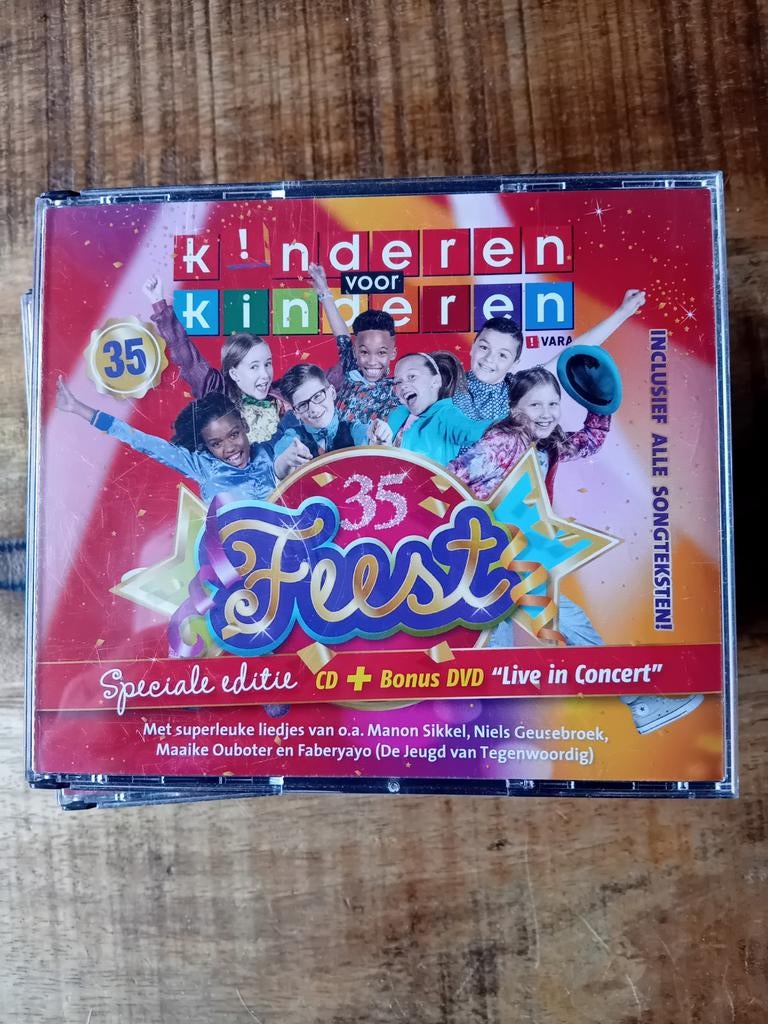 Kinderen voor Kinderen 35 Feest CD + Bonus DVD, Ophalen of Verzenden, Gebruikt, Muziek, 6 tot 9 jaar