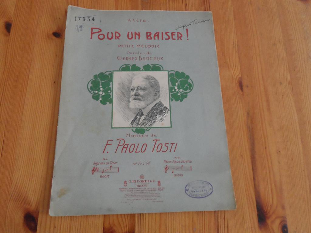 F. Paolo Tosti, Zang, Gebruikt, Ophalen of Verzenden, Artiest of Componist