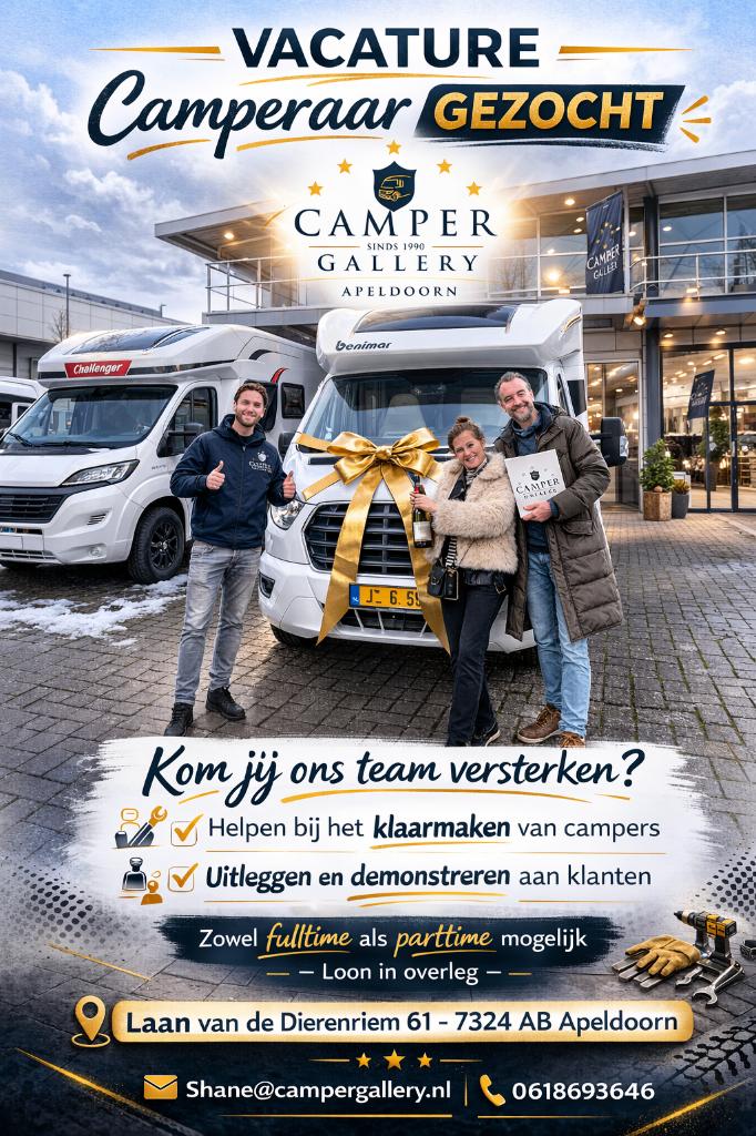 Klaar voor nieuwe uitdaging? Camperaar Apeldoorn!, Bedrijf, Overige brandstoffen, Half-integraal
