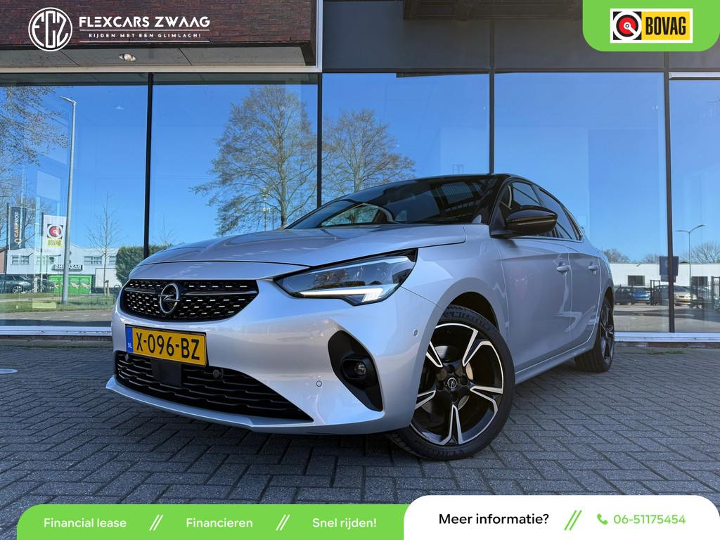 Opel Corsa 1.2 Turbo Elegance - Navi - Climate - Panodak - P, Voorwielaandrijving, 101 pk, Gebruikt, Leder en Stof