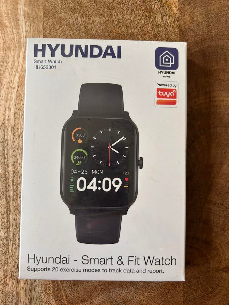 Hyndai smart fit watch NIEUW, Zwart, Nieuw, Ophalen of Verzenden, Android