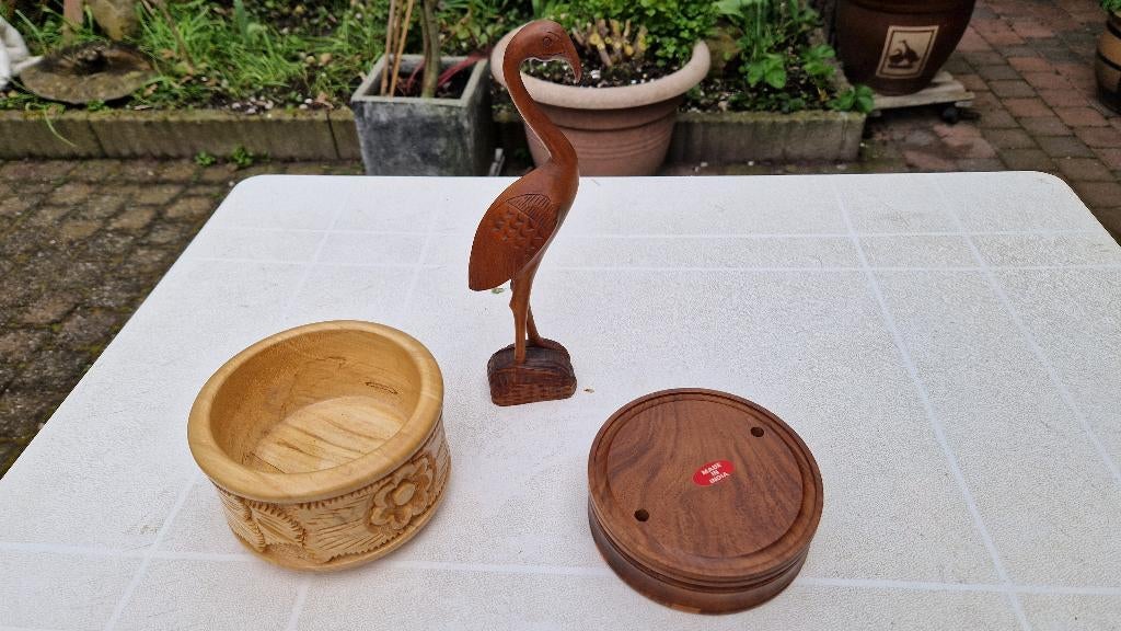 houtsnijwerk uit india, Antiek en Kunst, Ophalen of Verzenden, Azië, Hout, Houtsnijwerk