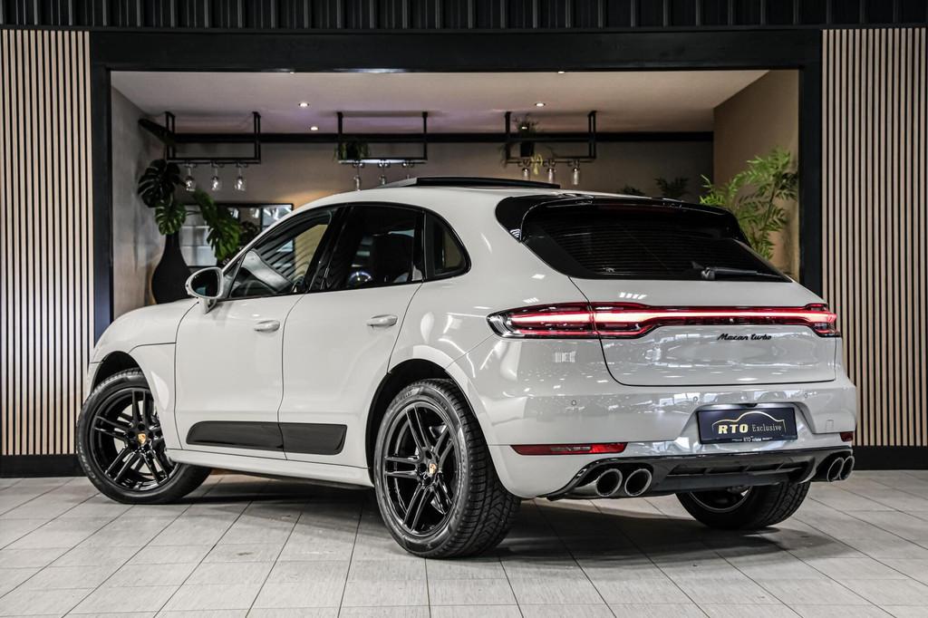 Porsche Macan 2.9 Turbo|Krijtgrijs|Pano|Leder|Chrono|Luchtv., Auto's, Porsche, Automaat, Gebruikt, Met garantie (alle), 120 €/maand