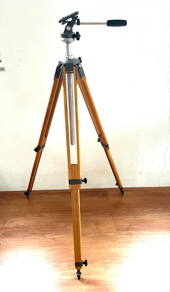 Houten retro statief - Vintage camera driepoot, Ophalen of Verzenden, Huis en Inrichting