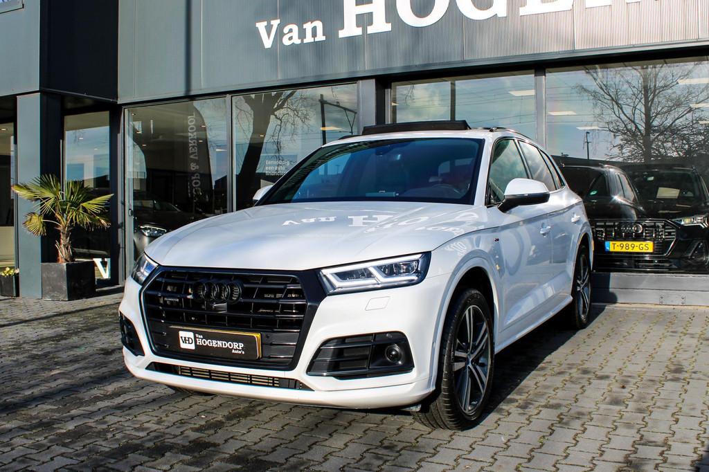 Audi Q5 55 TFSI e quattro Competition PANO B&O 360 CAMERA, Automaat, USB, 4 cilinders, Wit