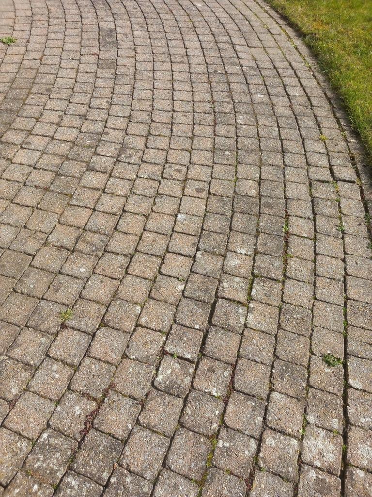 Circa 35m2 koppelstones, Ophalen, Gebruikt, Klinkers, 10 m² of meer