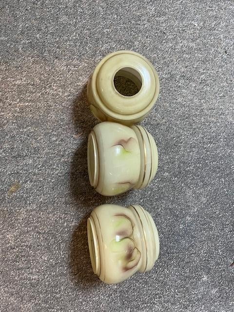 3 kristallen antieke lampjekapjes, Antiek en Kunst, Antiek | Lampen, Ophalen