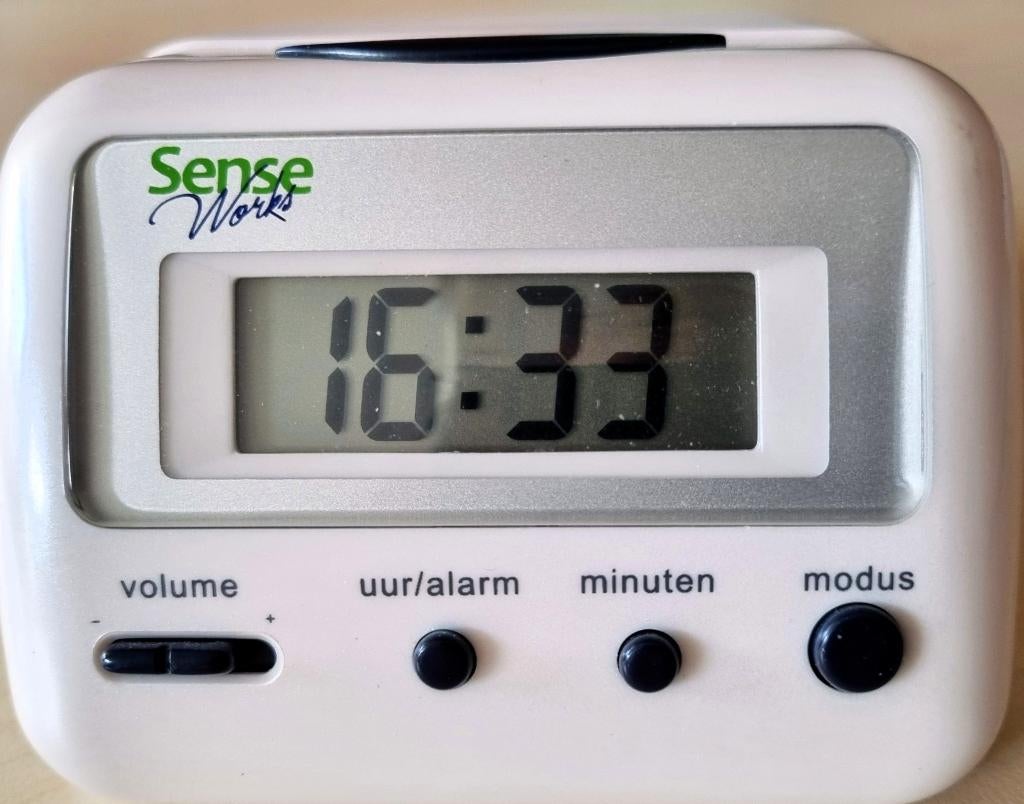 Sprekende alarmklok/wekker van Senseworks, Ophalen, Zo goed als nieuw