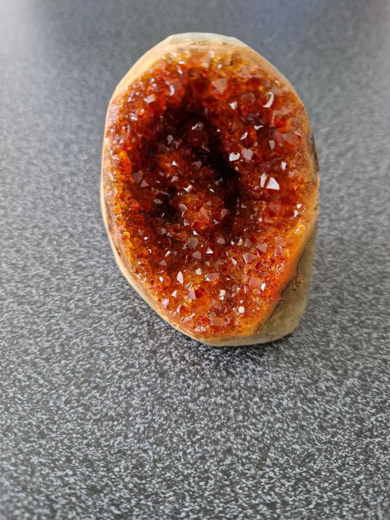 Citrien geode, Ophalen of Verzenden, Mineraal
