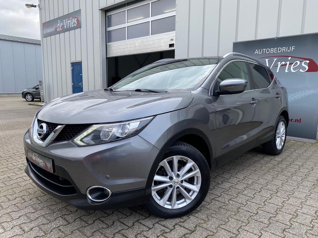 Nissan Qashqai 1.2 Tekna Clima / Cruise / Panoramadak / Stoe, Voorwielaandrijving, Gebruikt, 4 cilinders, Origineel Nederlands