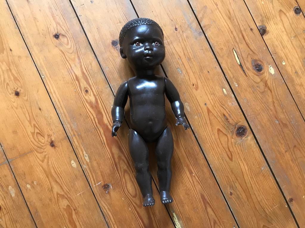 Oude donkere wildebras pop, Verzamelen, Ophalen of Verzenden, Gebruikt, Pop