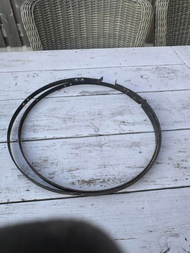 Big Green Egg Ringen boven en onder Medium, Tuin en Terras, Ophalen of Verzenden, Gebruikt