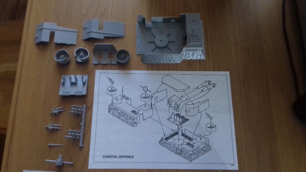 Diorama met bunker en geschut, 1:72, Airfix 06706, Ophalen of Verzenden, Zo goed als nieuw, 1:50 of kleiner, Diorama