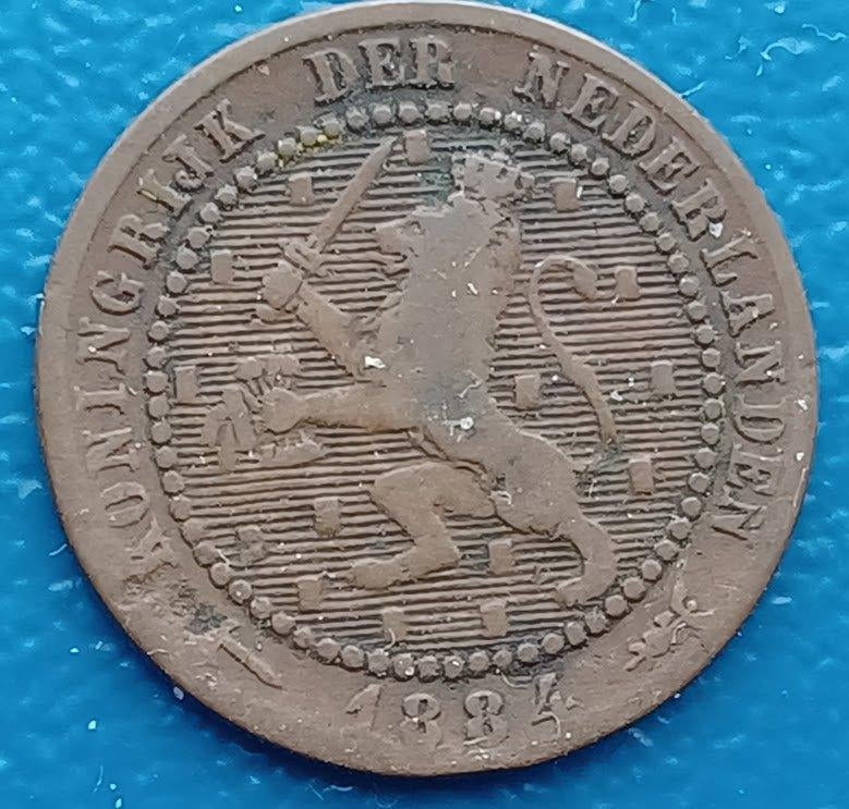 1 cent 1884 - Willem III, Verzenden, Koning Willem III, Overige waardes, Losse munt