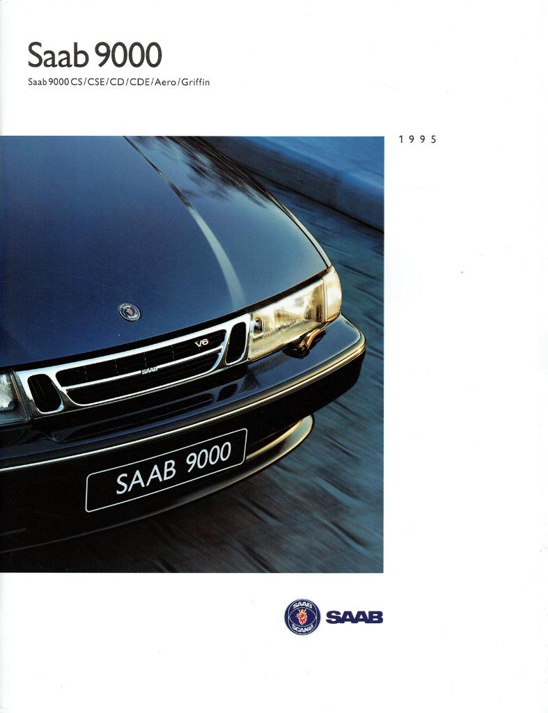 Folder Saab 9000 (1995), Verzenden, Gelezen, Overige merken