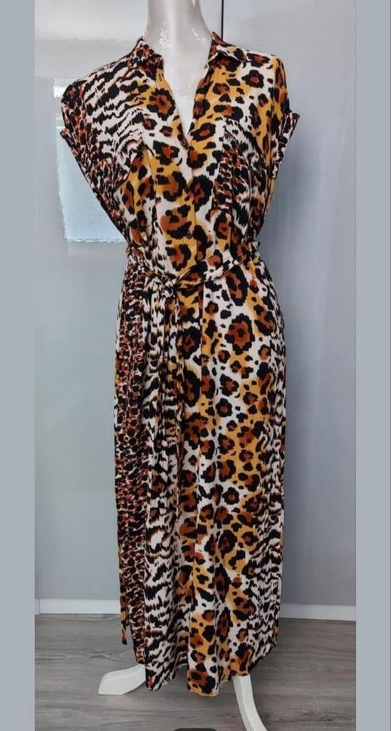 MISS ETAM JURK MAAT M, Maat 38/40 (M), Bruin, Ophalen of Verzenden, Zo goed als nieuw