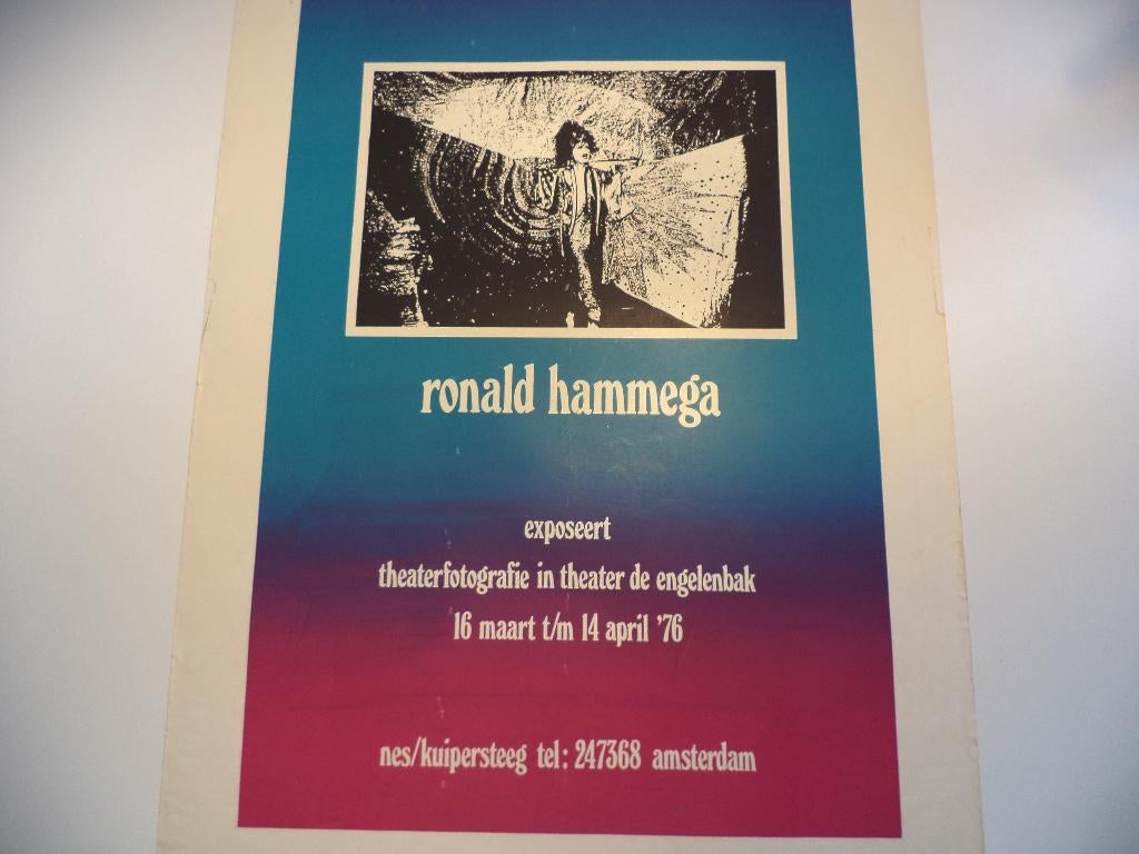 1976 Theaterfotografie Theater De Engelenbak Ronald Hammega, Ophalen of Verzenden