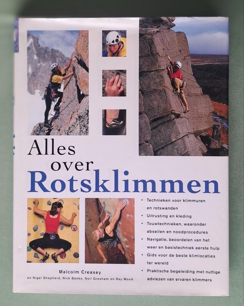 Alles over rotsklimmen door Malcom Creasey, Creasay-Sheperd-Banks-Gresham-Wood,, Nieuw, Ophalen of Verzenden, Overige sporten