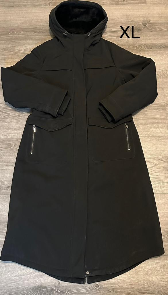 Lange jas Only maat XL, Kleding | Dames, Jassen | Winter, Ophalen of Verzenden, Zo goed als nieuw, Maat 46/48 (XL) of groter, Zwart