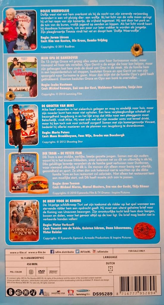 DOLFJE WEERWOLFJE  MIJN OPA  DE GROETEN  DIK TROM  DE BRIEF, Alle leeftijden, Ophalen of Verzenden, Gebruikt