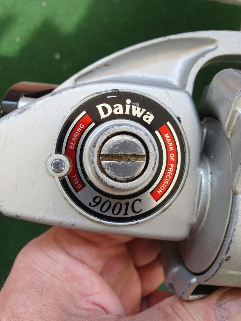 Daiwa 9001c M Molens Made in Japan 2 stukken, Watersport en Boten, Ophalen of Verzenden, Gebruikt, Molen