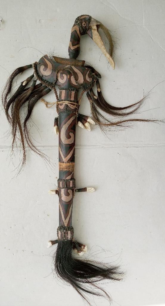 Dayak Mandau Keris Zwaard koppensnellers Kalimantan Indonesi, Ophalen of Verzenden