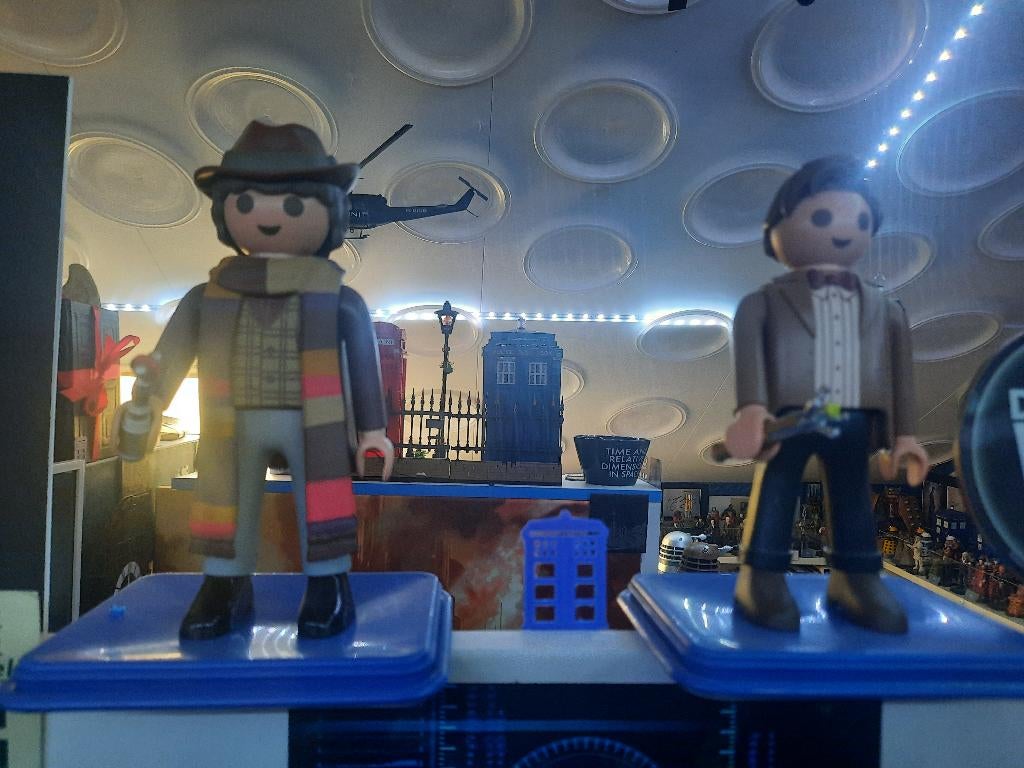FUNKO PLAYMOBIL DOCTOR WHO POPPEN (15cm hoog), Ophalen of Verzenden, Zo goed als nieuw