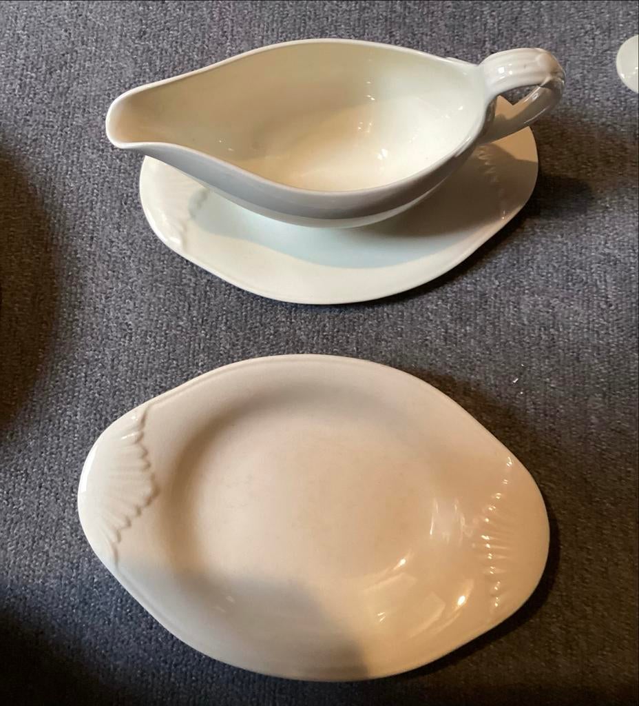 Antieke Empire Wedgwood juskom met schaaltjes, Ophalen of Verzenden