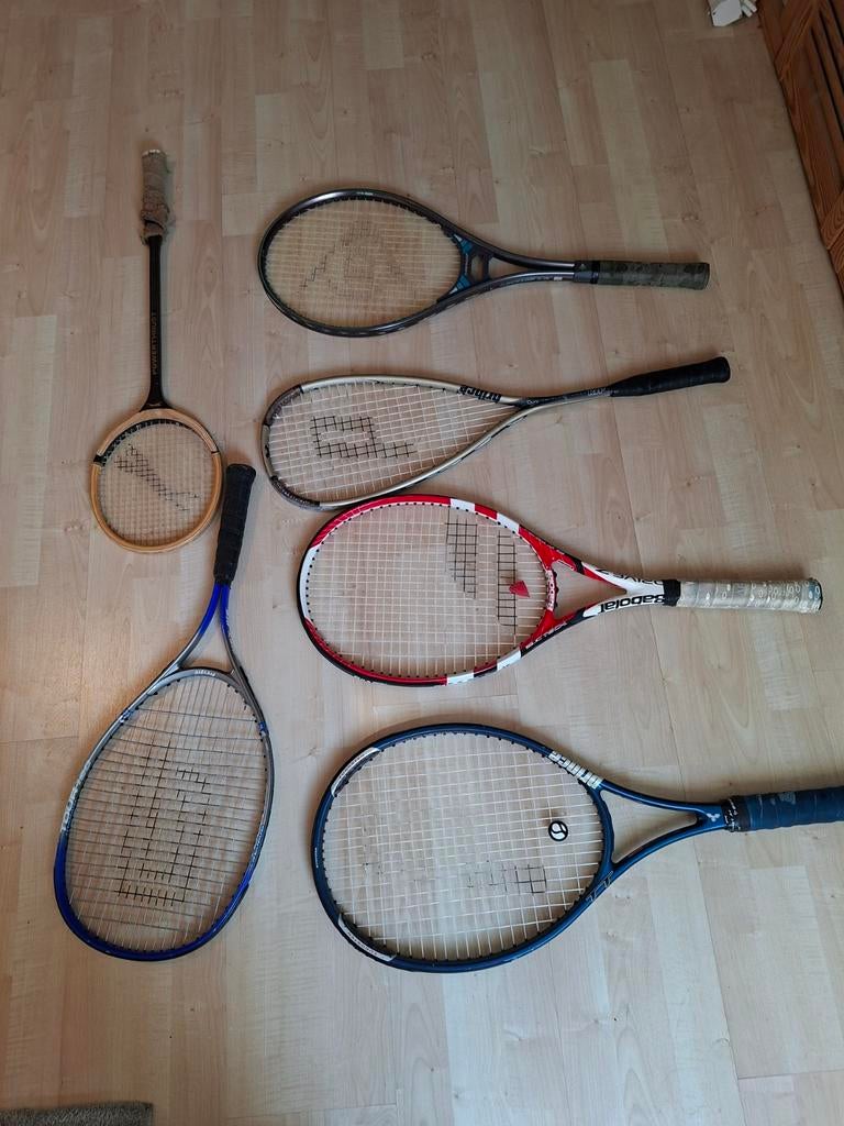 Gebruikte tennis- en squashrackets, Ophalen