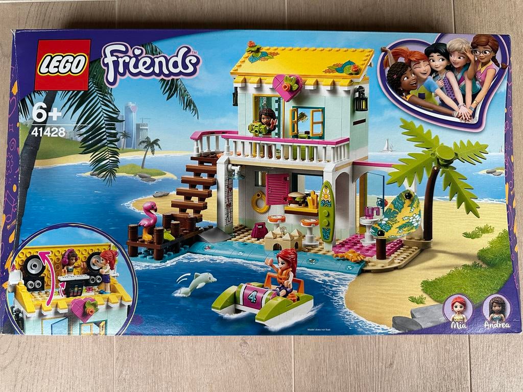 LEGO Friends Andrea's strandhuis 41428, Ophalen of Verzenden, Zo goed als nieuw, Complete set, Lego