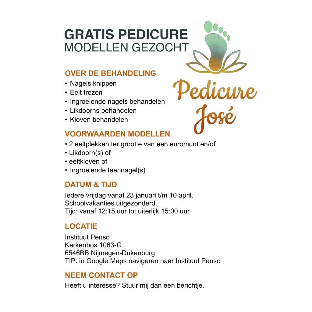 GRATIS PEDICURE BEHANDELING, Voetverzorging