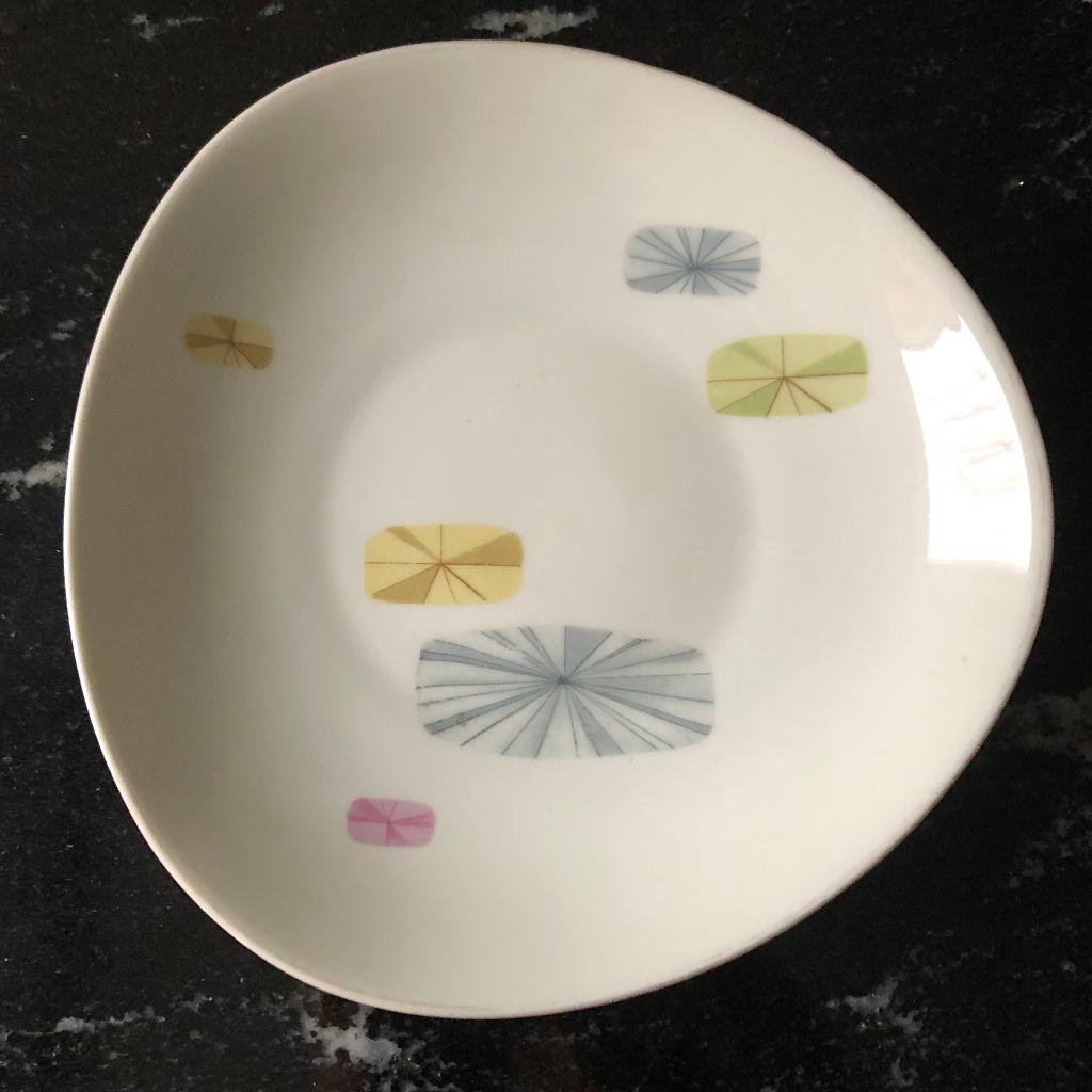 3-kantig schaaltje Bavaria jaren 60 pasteltinten, Ophalen of Verzenden