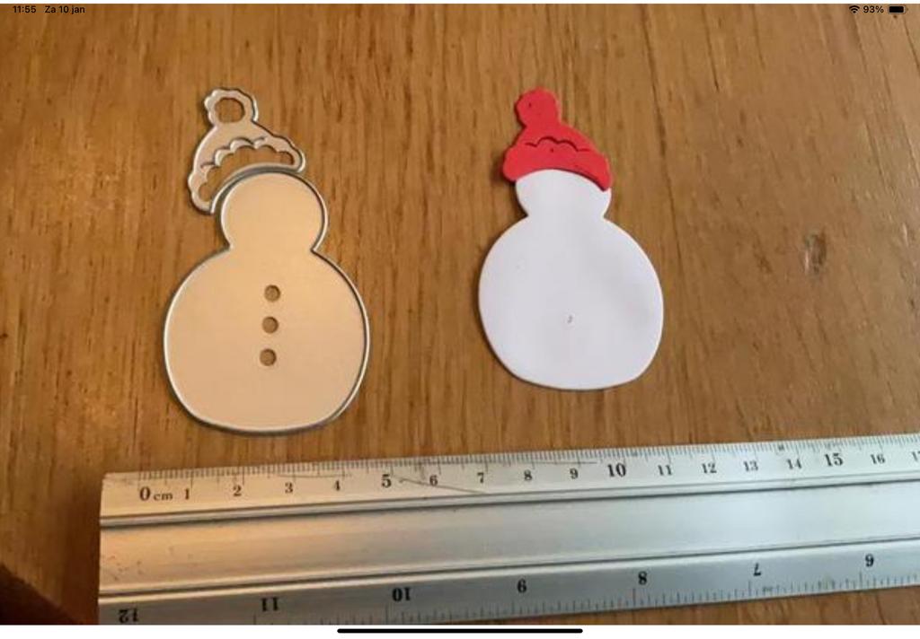 Snijmal set 2 delig sneeuwpop 272, Ophalen of Verzenden, Zo goed als nieuw, Kerst, Pons of Mal