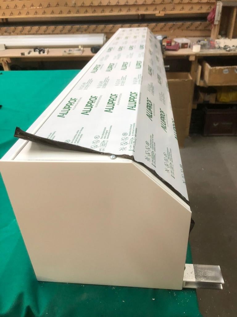 Roldeur,luik,garage extra sterk elektrisch 151.5cm br-285cm, Ophalen, 200 cm of meer, Wit, 150 tot 200 cm