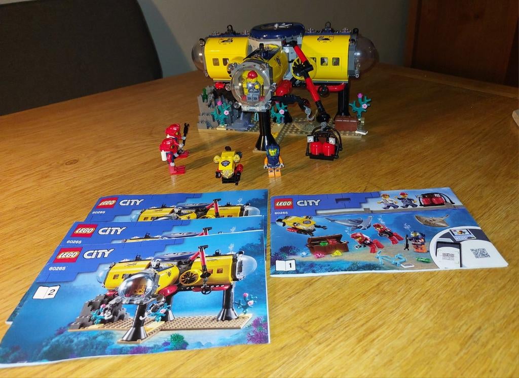 Lego City - Oceaan Onderzoekbasis - Set 60265, Ophalen, Zo goed als nieuw, Complete set, Lego
