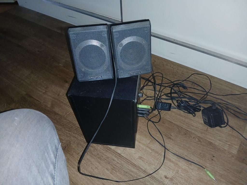 Creative Inspire P380 2.1 Speakerset, Ophalen of Verzenden, Gebruikt, Audiokanaal 2.1, Creative
