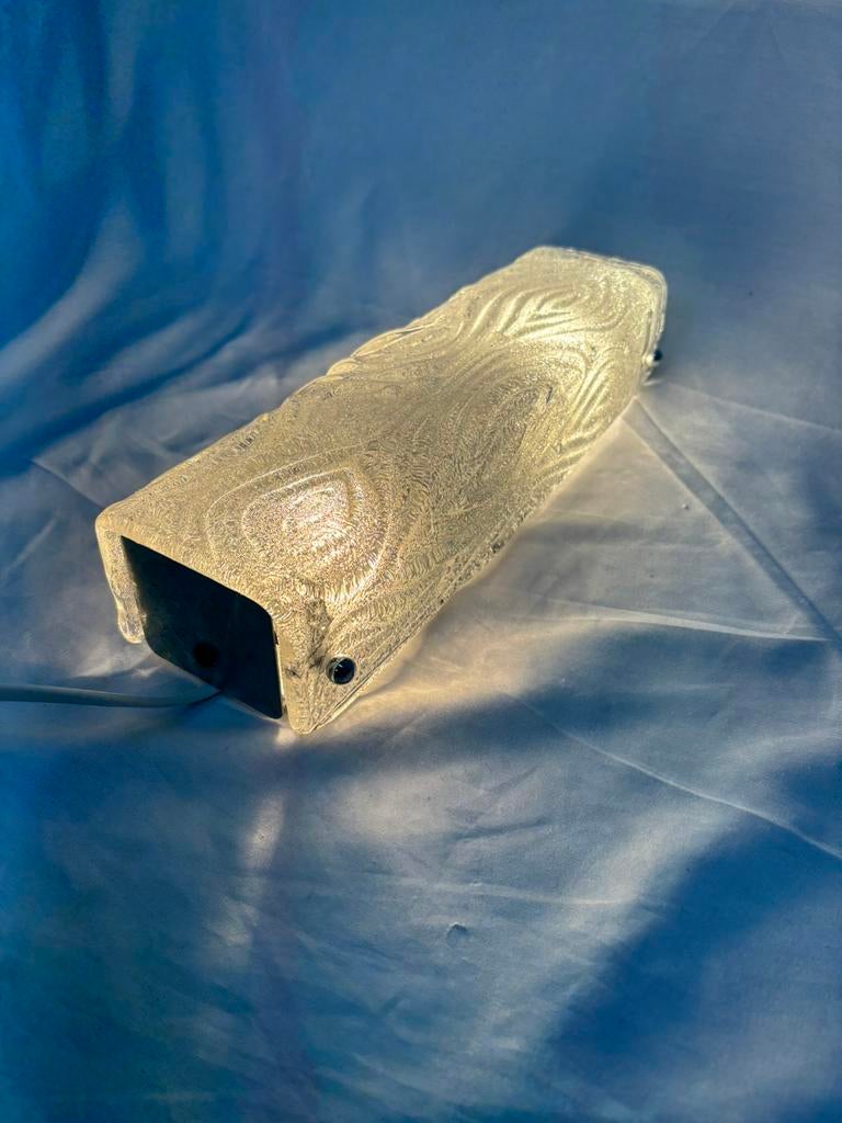 Vintage ijsglas wandlamp, jaren “60 wandverlichting, Ophalen of Verzenden