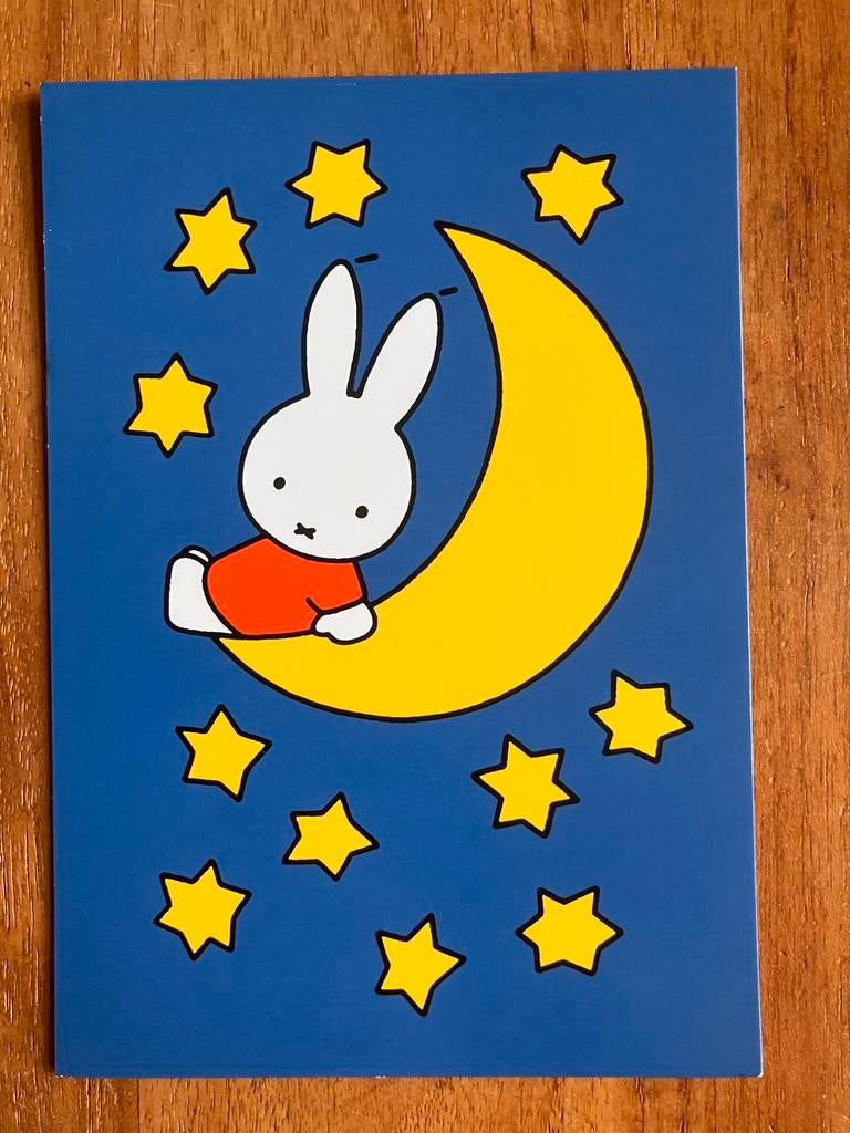 Miffy / Nijntje op de Maan - blauw, Ophalen of Verzenden, Zo goed als nieuw, Plaatje, Poster of Sticker