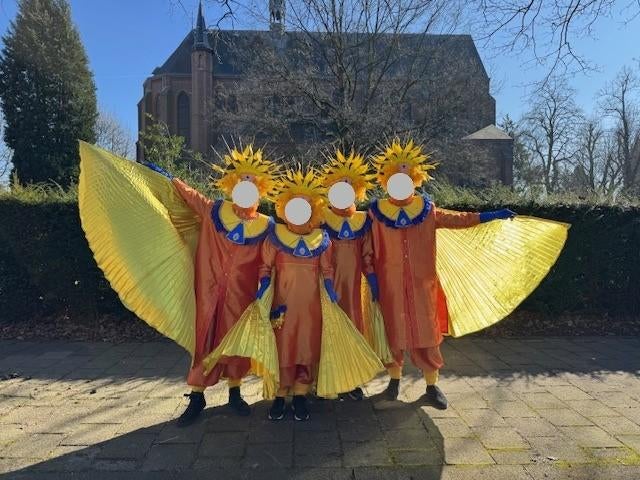 Vier carnavalspakken met hoeden en accessoires (loopgroep), Kleding | Dames, Carnavalskleding en Feestkleding, Gedragen, Kleding