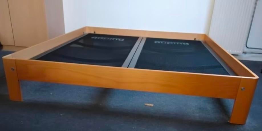 Auping Auronde 180x200x48cm beuken, Ophalen, ., Zo goed als nieuw, .