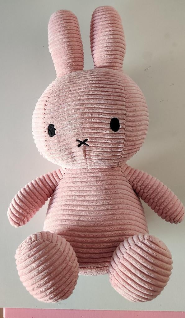 Nijntje roze corduroy 35 cm hoog, Ophalen of Verzenden, Zo goed als nieuw, Overige typen