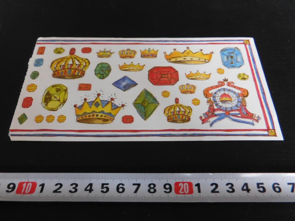 sticker set kroon kronen, Ophalen, Zo goed als nieuw