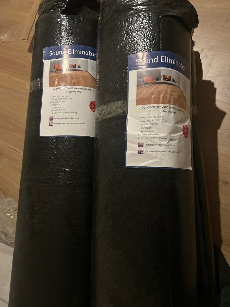 Nieuwe ondervloer laminaat - 100m2, Caravans en Kamperen, Ophalen of Verzenden, Nieuw
