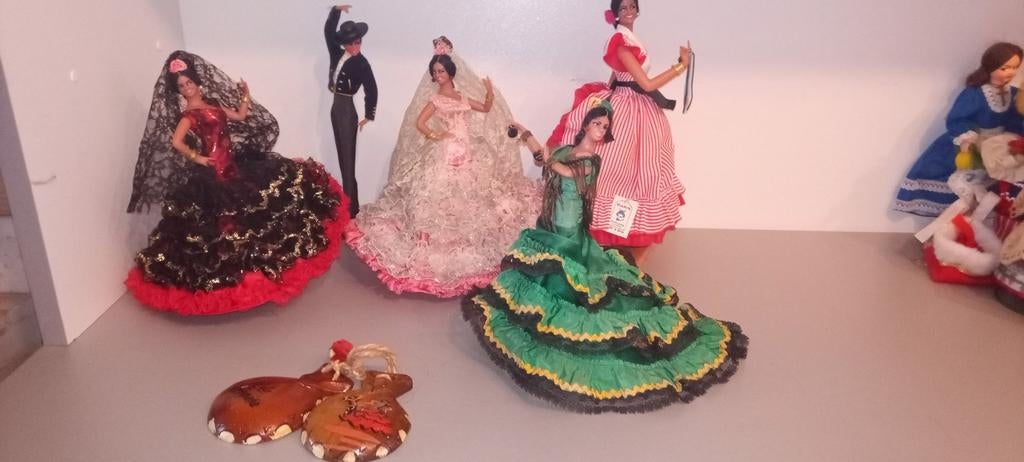 Spaanse Flamengo danseressen,Spaanse danseres pop, Flamengo, Ophalen of Verzenden, Gebruikt, Pop